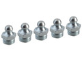 Faithfull Grease Nipple Straight M10 x 1.0 (Pack 5) - The Faithfull Straight Grease Nipples are case hardened and zinc plated for corrosion resistance