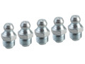 Faithfull Grease Nipple Straight M8 x 1.0 (Pack 5) - The Faithfull Straight Grease Nipples are case hardened and zinc plated for corrosion resistance