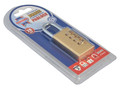 Faithfull Brass Combination Padlock 28mm - The Faithfull Combination Padlock has a solid brass body with a 4-pin brass tumbler mechanism