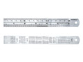 Faithfull Steel Rule 150mm / 6in x 19mm - These Faithfull flexible stainless steel rule with permanently etched metric and inch readings