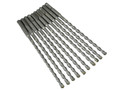Faithfull SDS Plus Drill Bit 8mm OL: 210mm WL: 150mm Bulk 10 - These high-performance Faithfull Tungsten Carbide Tipped Drill Bits fit into SDS Plus chucks which provide a particularly secure non-slip grip that transmits maximum power for rotary percus