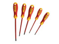 Faithfull VDE Soft Grip Screwdriver Set, 5 Piece - 5 Piece VDE Screwdriver Set manufactured to EN 60900:2012 standards