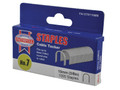 Faithfull Staples Round Crown Size 7 10mm (Pack 1000) - Number 7 steel round crown (cable tacker) staples in packs of 1,000