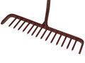 Faithfull Tarmac Rake 16 Round Teeth - Wooden Handled - Faithfull Tarmac Rake with 16 round teeth for evenly spreading loose stocks of tarmac