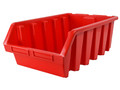 Faithfull Interlocking Storage Bin Size 5 Red 333 x 500 x 187mm - Available in 6 sizes and manufactured from robust polypropylene, these sturdy interlocking storage bins can be stacked to provide a versatile storage solution for a variety of both small