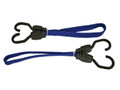 Faithfull Flat Bungee Flat Cord 46cm (18in) Blue 2 Piece - Faithfull bungee cords make tying items down or in bundles easy