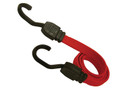 Faithfull Flat Bungee Cord 76cm (30in) Red 2 Piece - Faithfull bungee cords make tying items down or in bundles easy