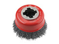 Faithfull X-LOCK Wire Cup Brush 75mm M14x2, 0.30mm Steel Wire - This Faithfull X-LOCK Crimped Wire Cup Brush is suitable for light to medium-duty applications when working with steel
