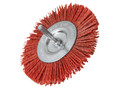 Faithfull Nylon Circular Brush 100mm x 6mm Shank - These Faithfull brushes have nylon bristles for use on wood, metal and stone