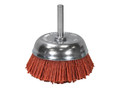 Faithfull Nylon Cup Brush 65mm x 6mm Shank - These Faithfull brushes have nylon bristles for use on wood, metal and stone