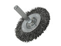 Faithfull Wire Brush 50mm x 6mm Shank, 0.30 Wire - This Faithfull crimped steel Wire Circular Brush is designed for light to medium-duty applications such as cleaning metal surfaces prior to welding or painting