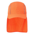Breathable Sun Shield Cap - Orange 