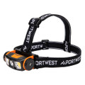 LED motion sensor USB head light - Black/Orange 