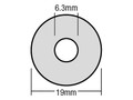 Forgefix TechFast Bonded EPDM Washer 6.3 x 19mm Box 100
