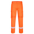 Bizflame Work Lightweight Stretch Panelled FR Trousers - Orange