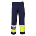 Modaflame Work Hi-Vis Class 1 Multi-Norm FR Trousers - Yellow/Navy Tall