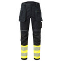 PW3 Modaflame Work Hi-Vis Class 1 FR Holster Trousers - Yellow/Black