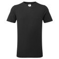 V-Neck Cotton T-Shirt S/S - Black