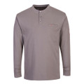 Bizflame Knit FR Long Sleeve Henley - Grey