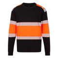 PW3 Modaflame Knit HVO Class 1 FR Sweatshirt - Orange/Black
