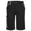 WX1 Two Tone Cotton Shorts - Black/Grey