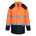 Bizflame Rain+ Hi-Vis Multi-Norm Contrast FR Winter Jacket - Orange/Navy