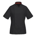 Chef's Women's Mesh Air Pro Jacket S/S - Black