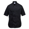 Rachel Women's Chefs Jacket S/S - Black