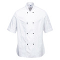 Rachel Women's Chefs Jacket S/S - White