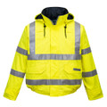 Bizflame Rain Hi-Vis FR Winter Bomber Jacket - Yellow