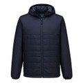 Professional Hooded Insulated Baffle Jacket - Navy