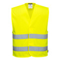 Hi-Vis Mesh Two Band Vest - Yellow