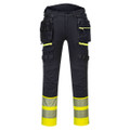 DX4 Hi-Vis Detachable Holster Pocket Class 1 Trousers - Yellow/Black