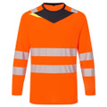 DX4 Hi-Vis T-Shirt L/S - Orange/Black