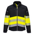 PW3 Hi-Vis Class 1 Softshell (3L) - Black/Yellow