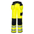 PW3 Hi-Vis Stretch Holster Pocket Trousers - Yellow/Black