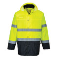 Hi-Vis Contrast Rain Lite Traffic Jacket - Yellow/Navy
