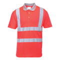 Hi-Vis Polo Shirt S/S - Red