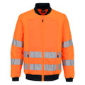 Hi-Vis Mesh Panel Work Jacket - Orange/Navy