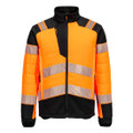 PW3 Hi-Vis Hybrid Baffle Jacket - Orange/Black