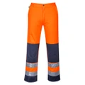 Seville Hi-Vis Contrast Work Trousers - Orange/Navy