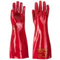 A445 Grip 12 PVC Gauntlet 45cm - Available in a choice of three lengths, these gauntlets are fully coated and have a soft, comfortable cotton interlock lining