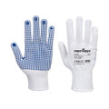 A110 - Polka Dot Glove White/Blue - By combining enhanced grip with excellent dexterity, the Polka Dot Glove performs well in dry conditions