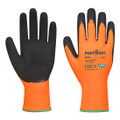 A340 Hi-Vis Grip Glove - Latex - Orange/Black - The Hi-Vis glove uses the latest latex foam technology whilst also allowing the user to be seen easily