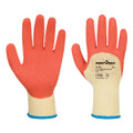 A105 Grip Xtra Glove Yellow/Orange - The A105 features a 10 gauge liner for increased dexterity with a premium latex dipping