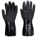A882 - ESD PVC Chemical Gauntlet - Black - <p class="text-justify">Premium quality ESD PVC chemical gauntlet