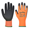 Cut D13 PU Viz-Tex Glove - Orange/Black O8R