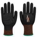 GP Grip 18 Nitrile Smooth/Sandy Glove - Black K8R