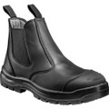 FT71 Safety Dealer boot S3 Black - Constructed using full-grain Nukbuck leather, the elasticated gussets and front and back pull-tabs offers easy foot entry