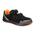 Steel Cow Suede Sandal S1P ESD SR FO - Black/Grey